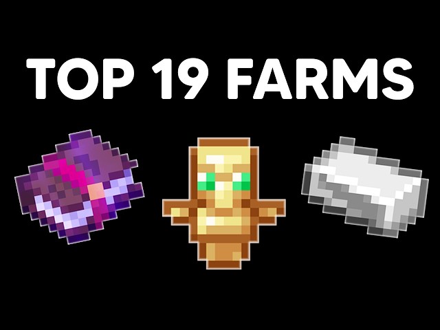 TOP 19 BEST Minecraft Farms in 1.21+