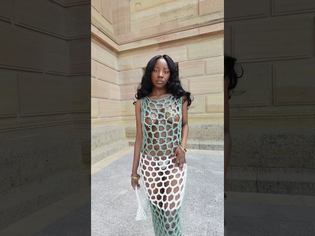 Crochet A Mesh Dress With Me #summerdress #pinterestgirl #crochet #crochetdress #crochettutorial