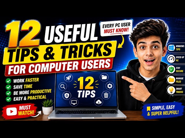 12 Useful Tips & Tricks for Computer Users (2026 Guide) | Windows Tips & PC Tricks