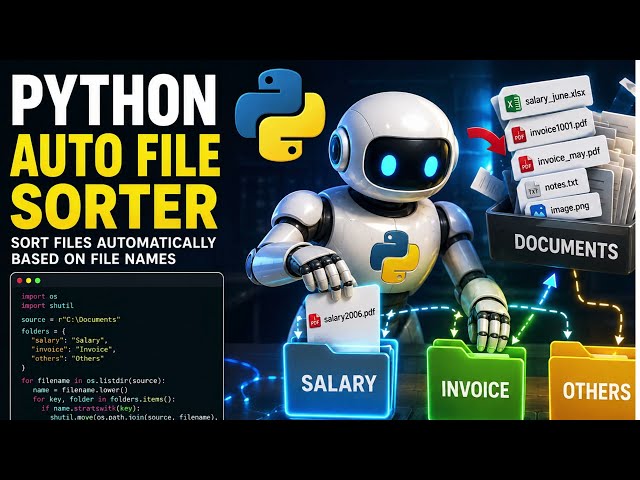 Auto file sorter using python script