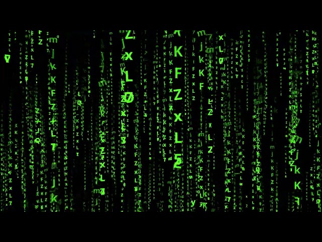Matrix Movie Numbers Effect video