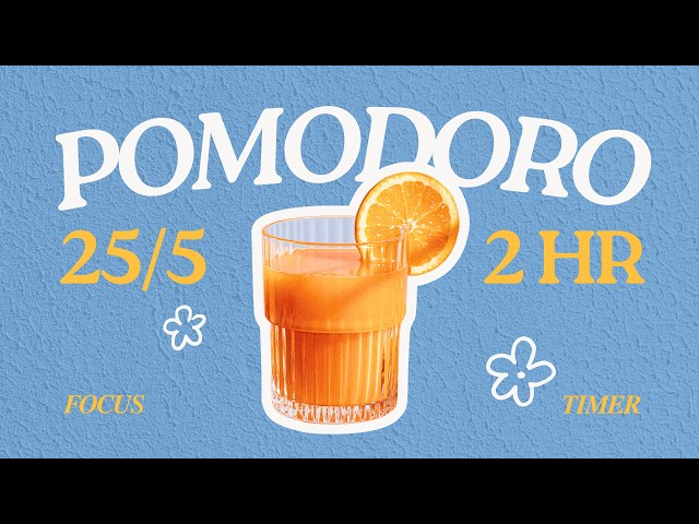 𝕗𝕣𝕖𝕤𝕙 𝕤𝕢𝕦𝕖𝕖𝕫𝕖𝕕 𝕠𝕛 🍊💙 𝟸𝟻/𝟻 𝟺𝚂𝙴𝚃𝚂 𝟸𝙷𝚁 | pomodoro focus timer | cozy cafe music | study with me