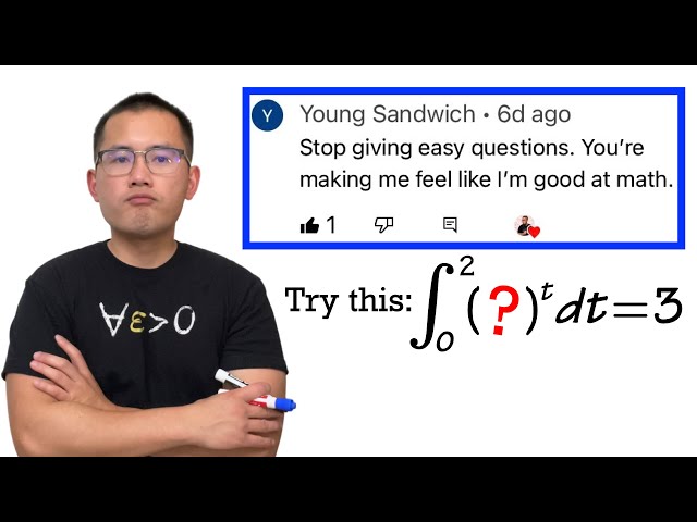 so you want a VERY HARD math question?!