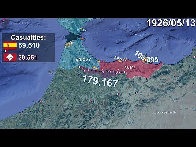The Rif War using Google Earth
