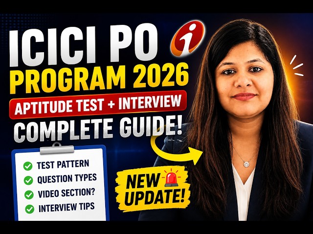 ICICI PO Program — Aptitude Test Pattern, Question Types & Interview Tips. New Update Explained !!!