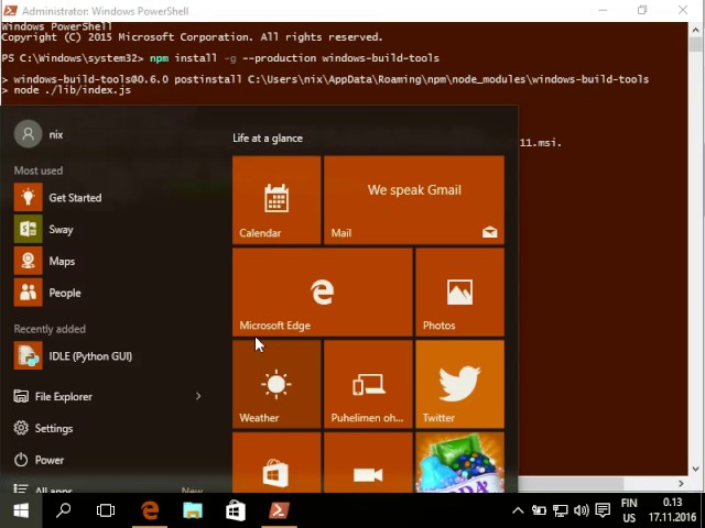 Installing iotivity-node on Windows