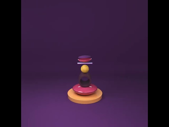 3D animation🤘with geometric objects📐