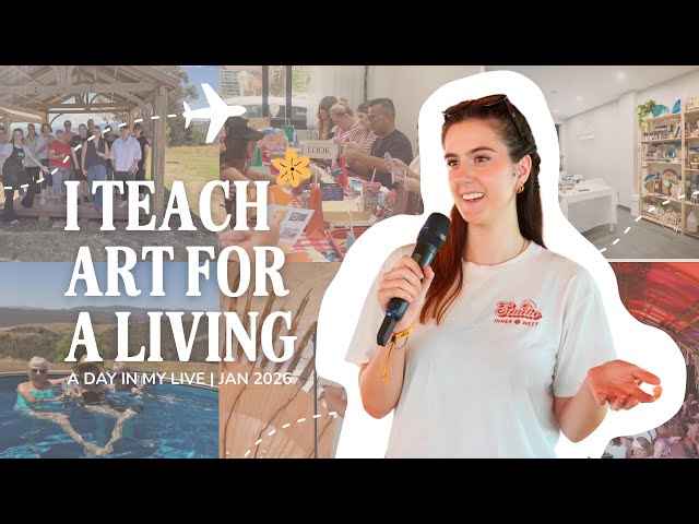 Running a Full-Time Art Workshop Business in Sydney | Day in My Life (Jan 2026)