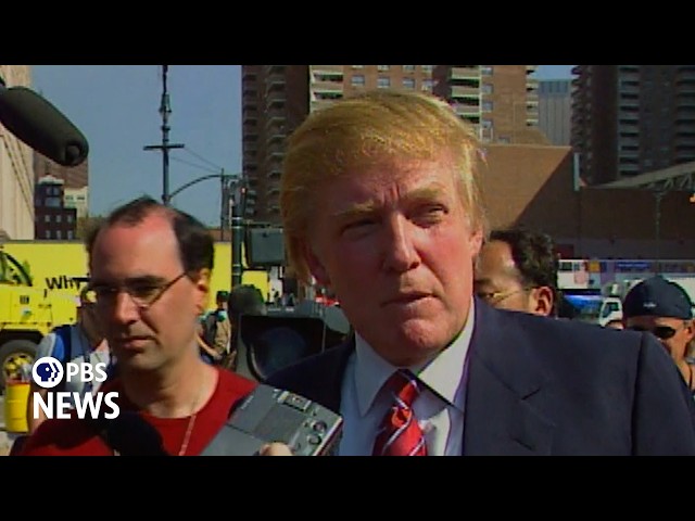 WATCH: What Trump told reporters near Ground Zero in 2001