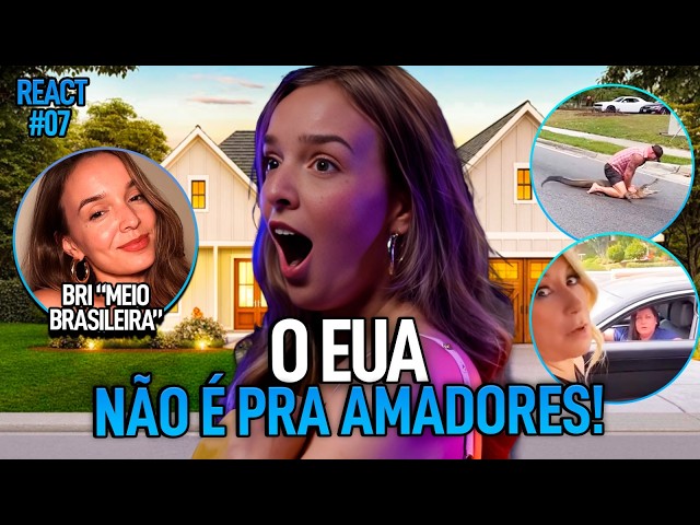 REACT #07 | AMERICANA REAGE A VÍDEOS BIZARROS DA CULTURA DOS ESTADOS UNIDOS | #ACHISMOS