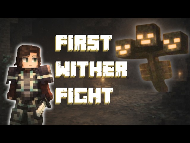 I Fought the Wither for the FIRST TIME and Completely Panicked