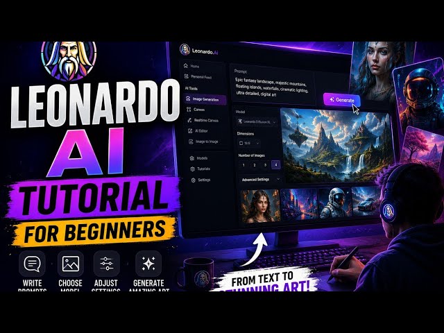 Leonardo AI Tutorial for Beginners | Create Amazing AI Images Step-by-Step