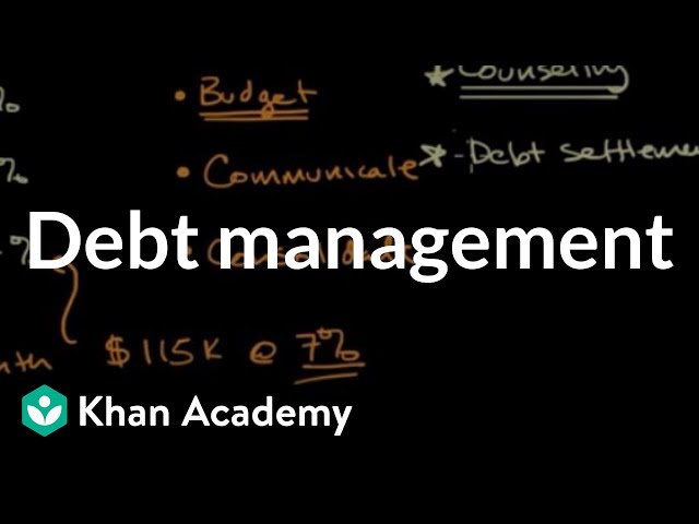 Debt management | Loans and debt | Financial Literacy | Khan Academy
