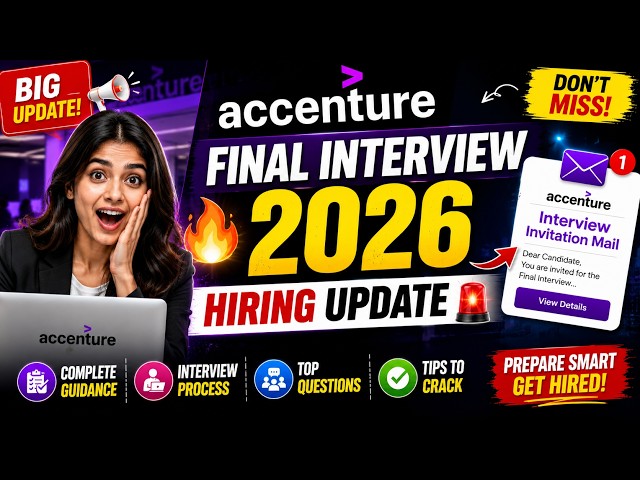 🤯Accenture Hiring Update 2026 | Accenture Final Interview 2026 | Accenture Interview Guidance 2026