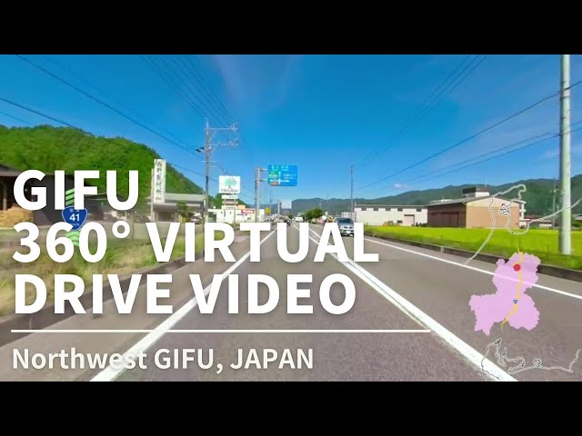 Driving from Hida Takayama to Hida Furukawa, Gifu | Japan 360º VR TOUR