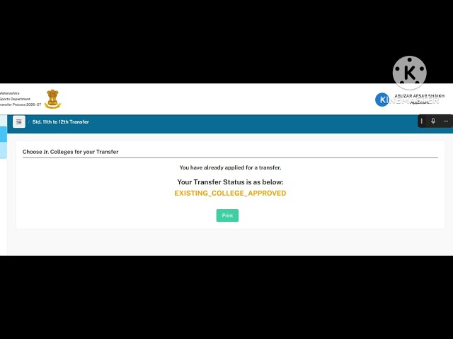 11th to 12th college Transfer | same dyd zone college #12admission #maharashtra 