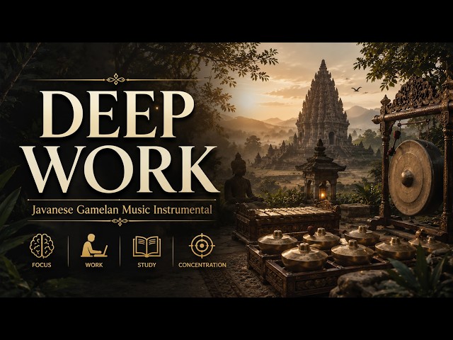 ANCIENT JAVA DEEP WORK 🌿 1 Hours of Javanese Gamelan Music for Focus, Study & Productivity