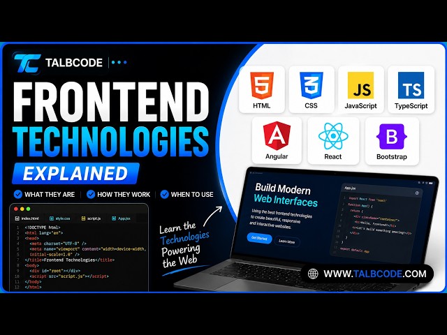 Frontend Web Development Technologies Explained for Beginners