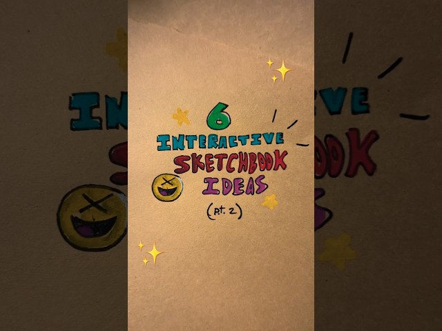 Ways to make your sketchbook interactive Pt.2 #art #drawing #sketchbook