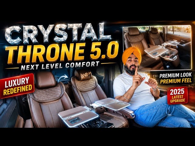 CRYSTAL THRONES 5.0✅RECLINER SEATS INSTALLED IN HYCROSS✅Hycross modified✅Hycross gx to zx✅damping