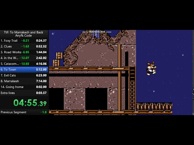 Titus the Fox - speedrun (Any% Code) WR 7:55.47