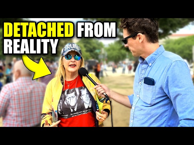 MAGA Lady Gives Comedian a Lethal Dose of Brain Rot