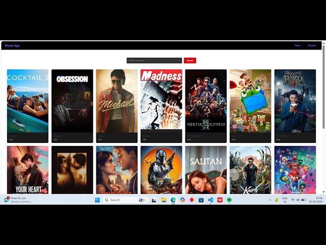 Movie Recommender project using React #ReactJS #MovieApp #WebDevelopment #JavaScript #coding