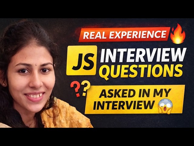 Top 50 JavaScript Interview Questions (Basic to Advanced) 🔥 Real Interview Experience