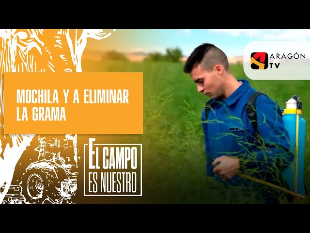 Mochila y a eliminar la grama