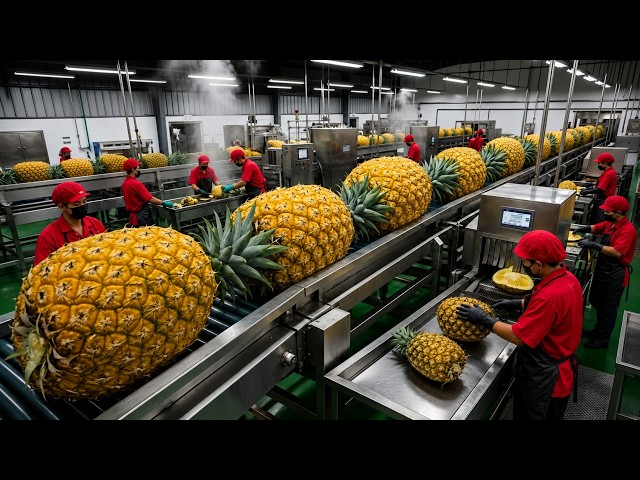 Inside the Factory: How Delicious Dried Pineapple Is Made (Full Process)