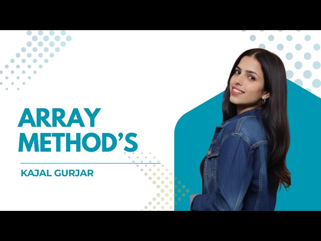 JavaScript Array Methods Explained | push(), pop(), map(), filter(), reduce() | Complete Tutorial