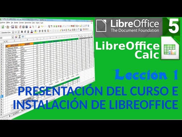 Curso LibreOffice Calc 01/34: Instalación y Primeros Pasos