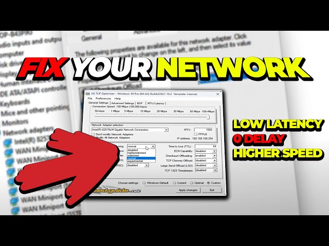 Optimize Your Internet Adapter For LOWER PING While Gaming (Best Ethernet Settings)