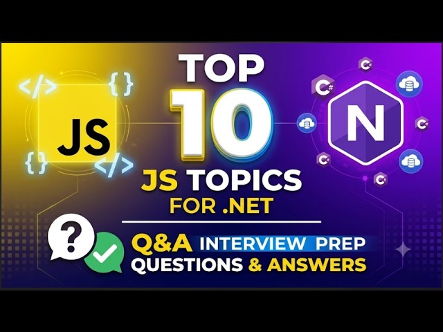 Top 10 JavaScript Interview Topics 🔥 | 10 Important Questions & Answers