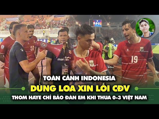 Full coverage: Indonesia players walk around the pitch to apologize to thousands of fans after 0-...