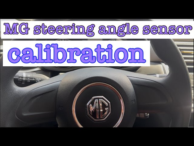 MG steering angle sensor calibration