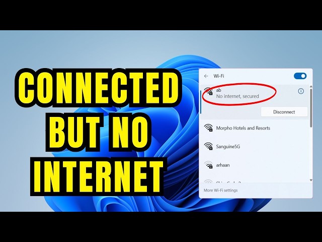 How to Fix WiFi Connected But No Internet Access On Windows 11/10