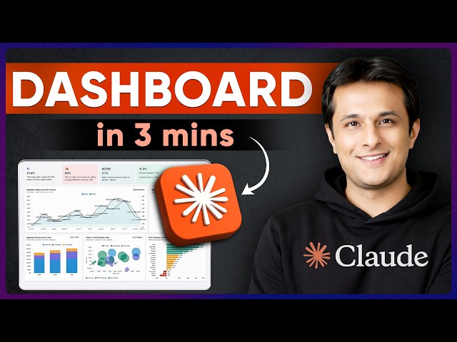 I Created a Full Dashboard in 3 Minutes Using Claude AI (No Code)