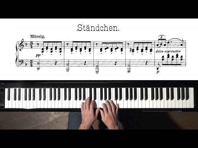 Schubert "Ständchen" (Serenade) FREE Sheet Music - P. Barton FEURICH piano
