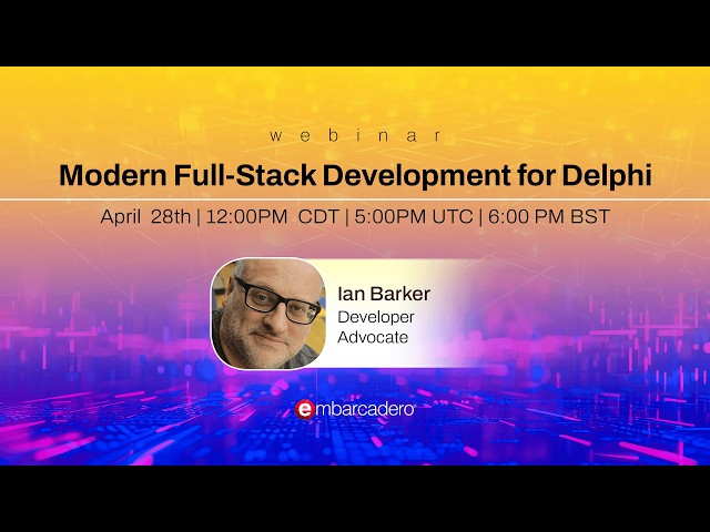 Modern Full-Stack Development for Delphi