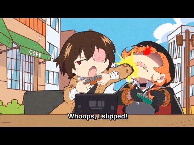 Soukoku fighting over a game - ft: bsd wan ep 6 season 2