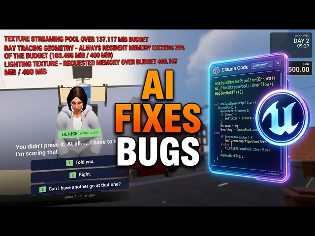 Rapid Bug Fixing In Unreal Engine 5.8 With Claude Code Need Not Be Expensive!