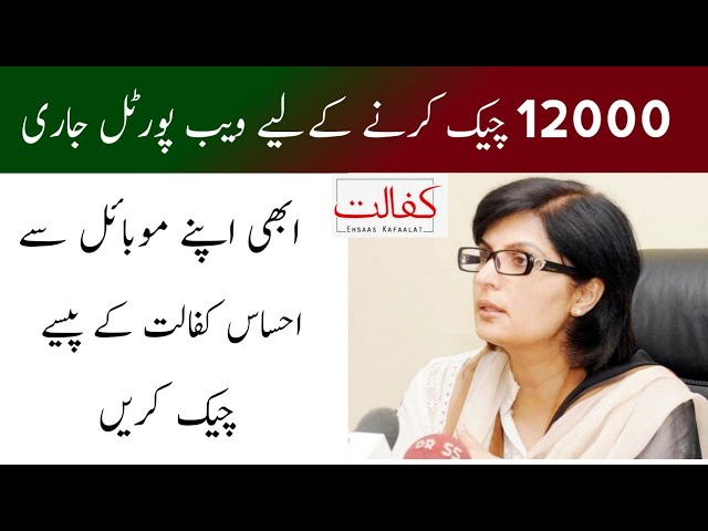 Ehsaas Kafalat Program Web Portal for Payment Check | Ehsaas Program 2021 | Ehsaas Nadra Gov PK