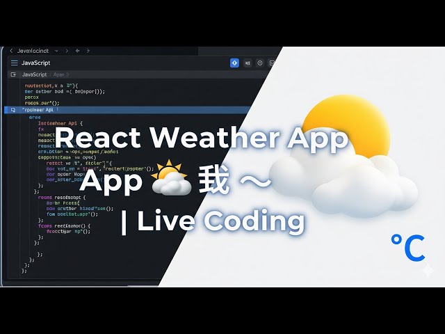 🚀 Build a Real-Time Weather App with React JS | OpenWeatherMap API Tutorial 🌦️ | CODE WITH NM