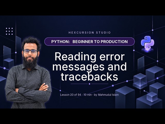 How to Read Python Error Messages and Tracebacks | Python 20/94