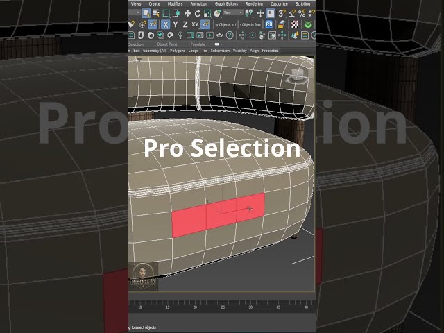 Pro Selection Techniques in 3ds Max 🎯 #3dsmax