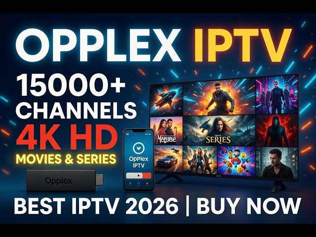Opplex IPTV Subscription 2026 | Best IPTV Service Pakistan | Live Channels + Movies
