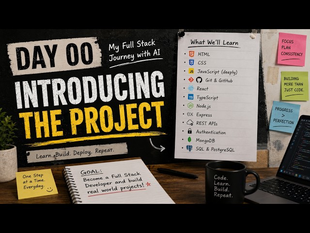 Day 00: Introducing the Project (AI Teaches Me Full Stack)
