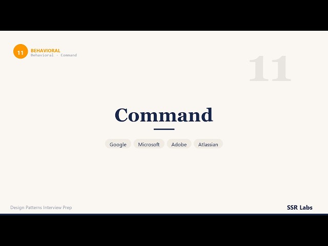 Command | MEDIUM | DSA Interview Prep