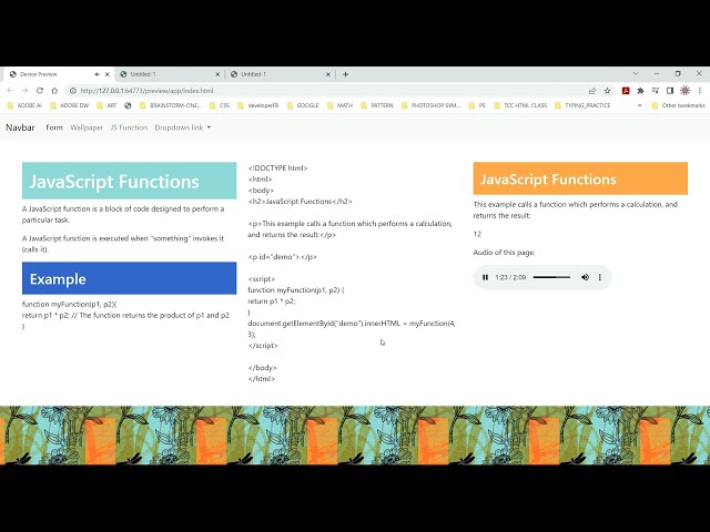 JavaScript Functions explained